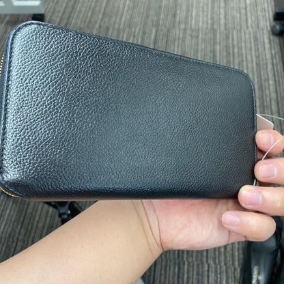 Balenciaga Long Wallet A7326 Black Leather Wallet