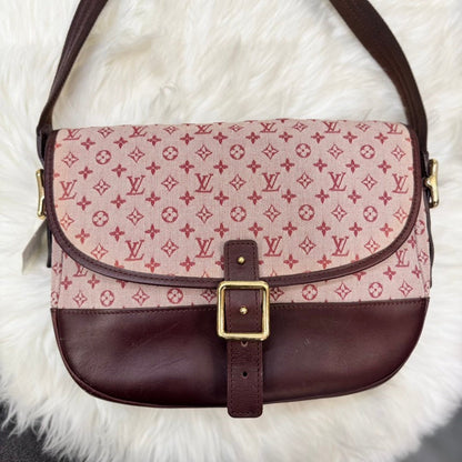 Louis Vuitton Mini Monogram Berangere Burgundy Canvas Crossbody Bag