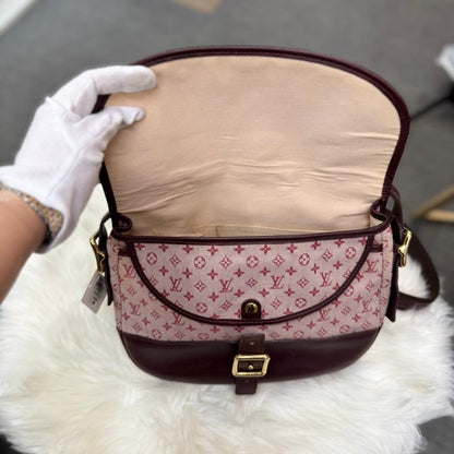Louis Vuitton Mini Monogram Berangere Burgundy Canvas Crossbody Bag