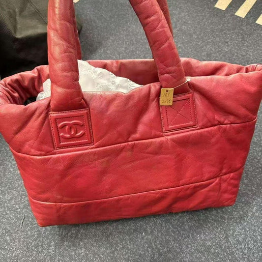 Chanel Preloved BCQ Red Tote Bag