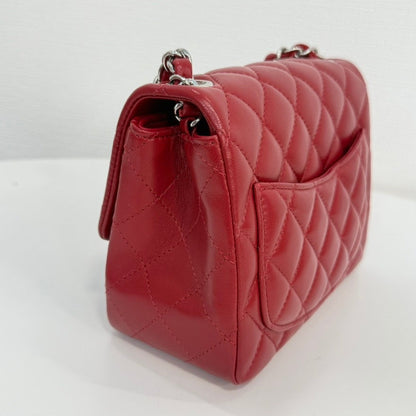 Chanel Lambskin Mini Flap Bag FM Red Crossbody