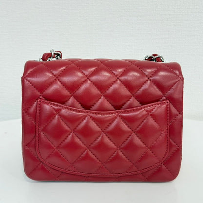 Chanel Lambskin Mini Flap Bag FM Red Crossbody