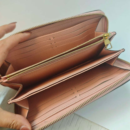 LOUIS VUITTON Empreinte Rose Ballerine Pink Leather Wallet