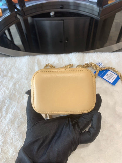 Chanel Quilted Beige Leather Mini HBG