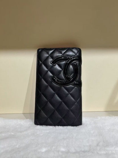 Preloved Chanel Quilted Black Wallet HBg