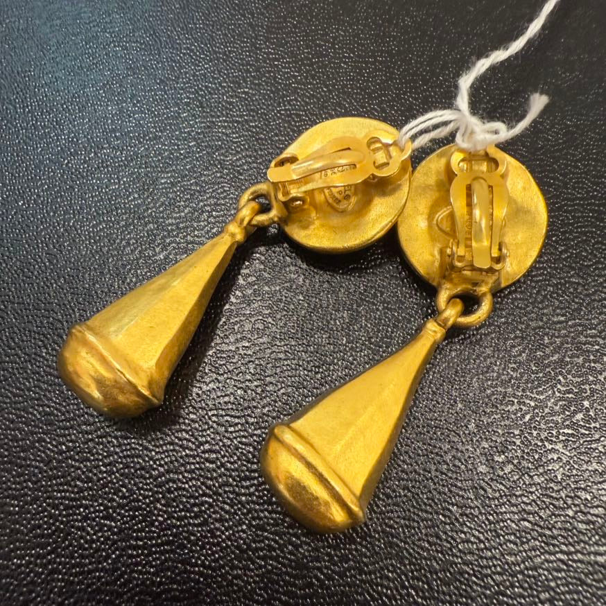 Vintage Chanel Coco Clip-on Earrings P FM