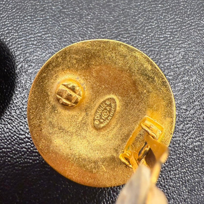 Vintage Chanel Lava Clip-on Earrings A FM