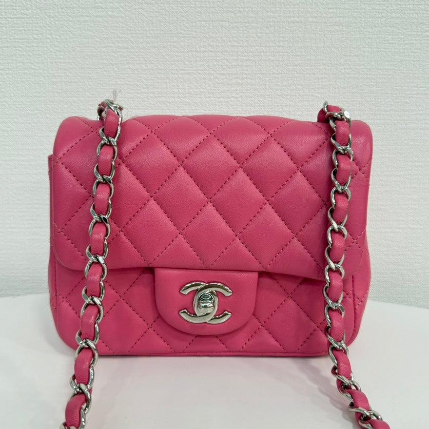 Chanel Calfskin Mini Flap Bag Pink Series  FM - Vintage Chanel Bags