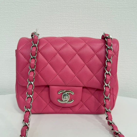 Chanel Calfskin Mini Flap Bag Pink Series  FM - Vintage Chanel Bags