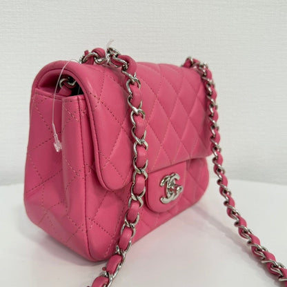 Chanel Calfskin Mini Flap Bag Pink Series  FM - Vintage Chanel Bags