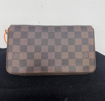 Louis Vuitton Damier Ebene Wallet in Canvas, Brown, Small Wallet