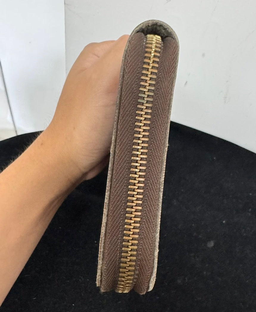 Louis Vuitton Damier Ebene Wallet in Canvas, Brown, Small Wallet