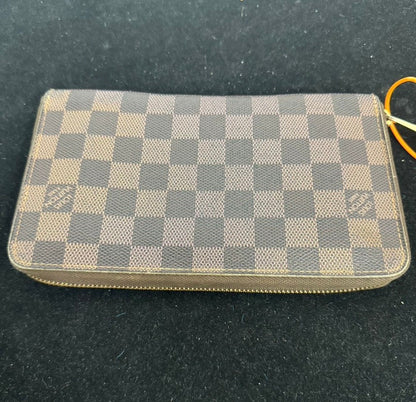 Louis Vuitton Damier Ebene Wallet in Canvas, Brown, Small Wallet