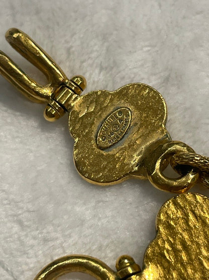 CHANEL Vintage Gold Pendant Necklace