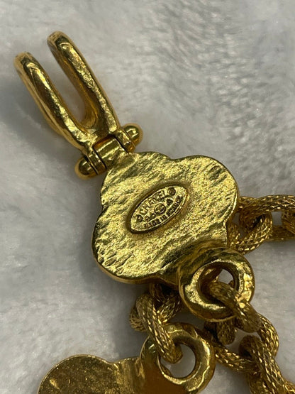 Chanel Vintage Gold Pendant Necklace