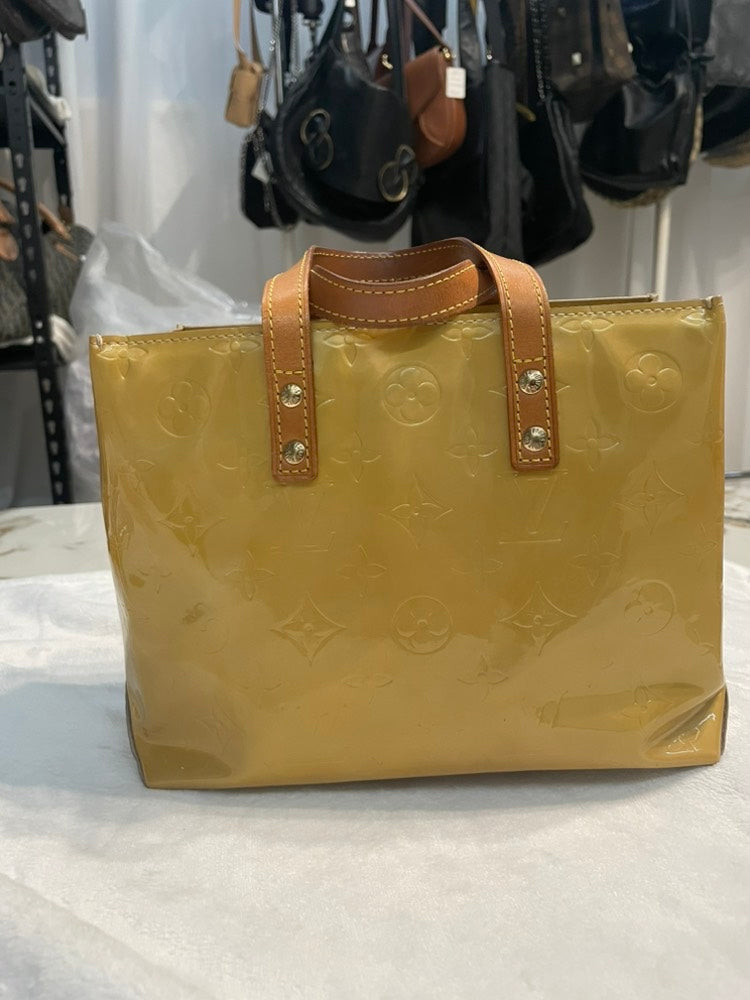 Louis Vuitton Vernis Yellow Tote Bag