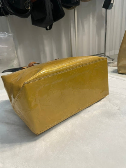 Louis Vuitton Vernis Yellow Tote Bag
