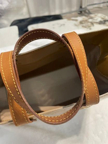 Louis Vuitton Vernis Yellow Tote Bag