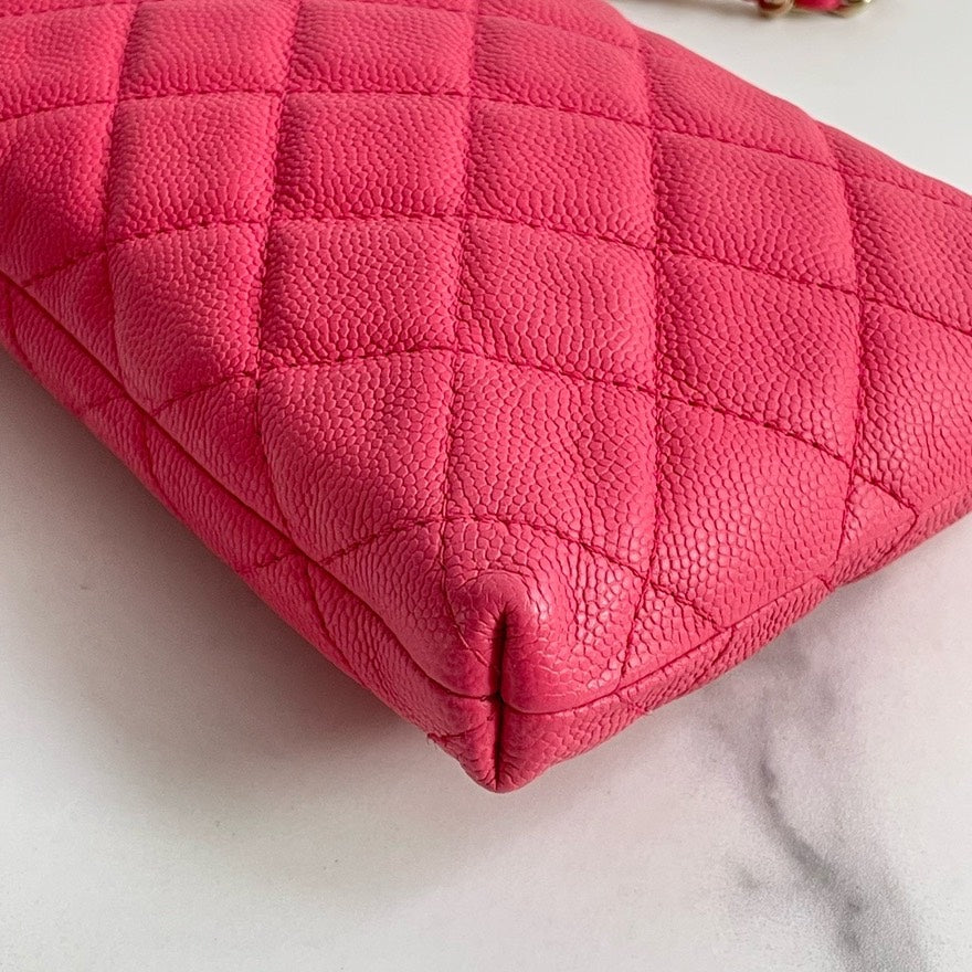 Preloved💕 Chanel Phone Bag on Chain, Caviar Leather (2020) #13906