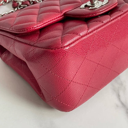 Preloved💕 Chanel Classic Flap Square mini, Caviar Leather (2018) #13808
