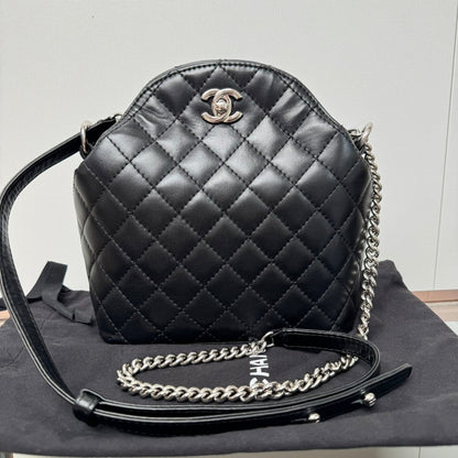 Chanel Quilted Leather Black Crossbody Bag