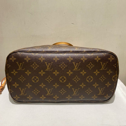Louis Vuitton Neverfull MM Monogram Canvas Tote with Pouch - Brown