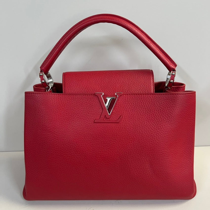 LV Capucines bag (Grained leather )
