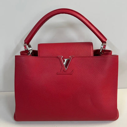 LV Capucines bag (Grained leather )