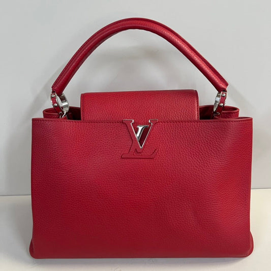 LV Capucines bag (Grained leather )