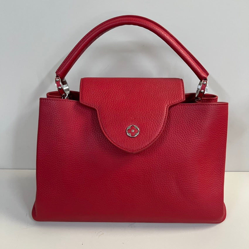 LV Capucines bag (Grained leather )