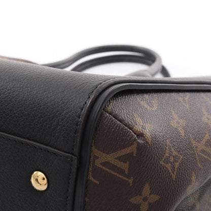 LOUIS VUITTON Kimono MM Monogram Noir Tote Bag PVC Leather Brown Black