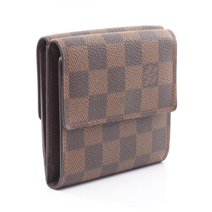 LOUIS VUITTON Portefeuil Elise Damier  ebene W hook wallet PVC leather Brown - Condition A 2118800136046