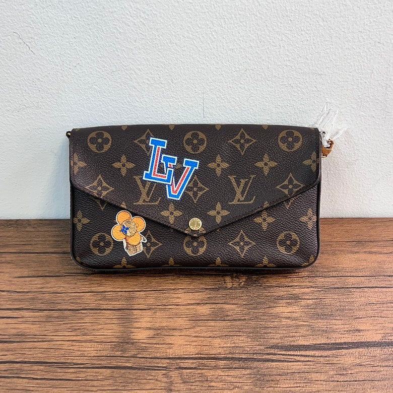 LV Monogram leather Shoulder Bag 1163