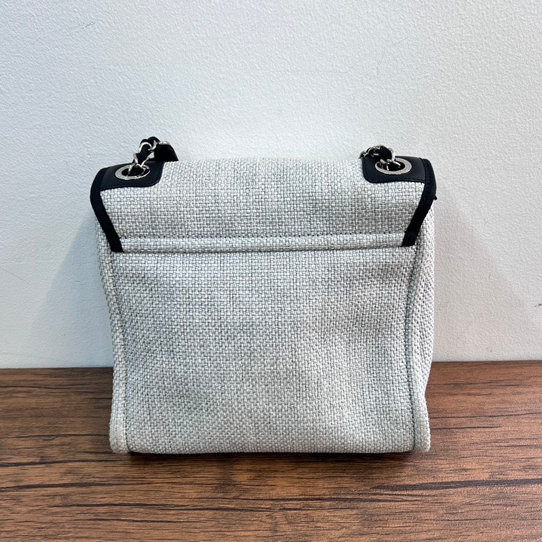 Chanel Canvas Chain Tote Bag