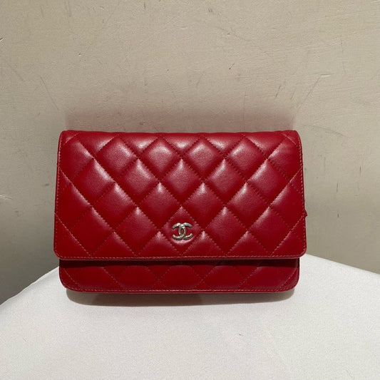 preloved Chanel lamb CF WOC
