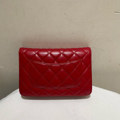 preloved Chanel lamb CF WOC