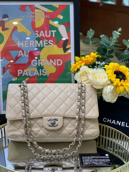 Preloved Chanel CF Caviar Medium Bag 2009-2010year 10098