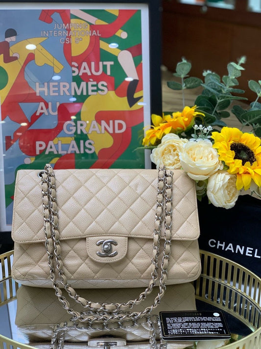 Preloved Chanel CF Caviar Medium Bag 2009-2010year 10098