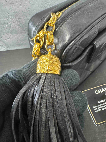 Chanel Camera Bag RE973375700 Black Quilted Leather Crossbody