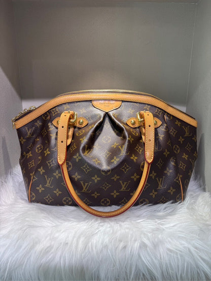 Louis Vuitton Monogram Tivoli PM Brown Canvas Satchel