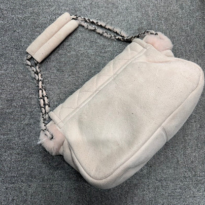 Chanel BVJ Chain Shoulder Bag in Beige Suede
