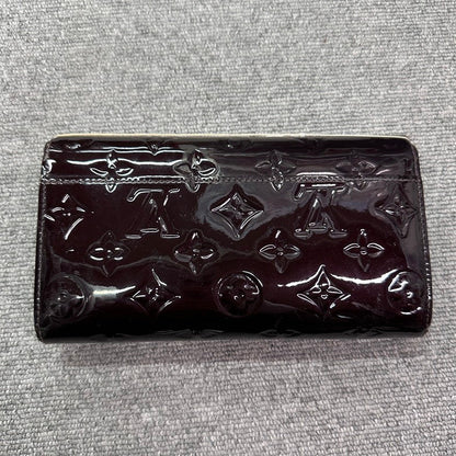 Louis Vuitton Vernis Monogram Wallet BVJ in Burgundy - Designer Wallet