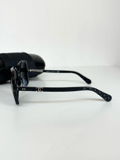 Chanel Sunglasses Black-Blue 3C OS