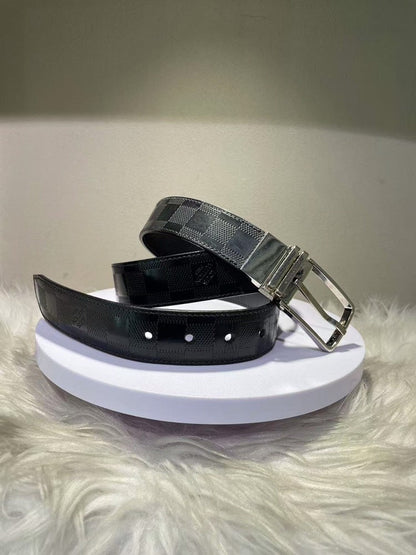 Louis Vuitton Damier Graphite  Belt Size 95