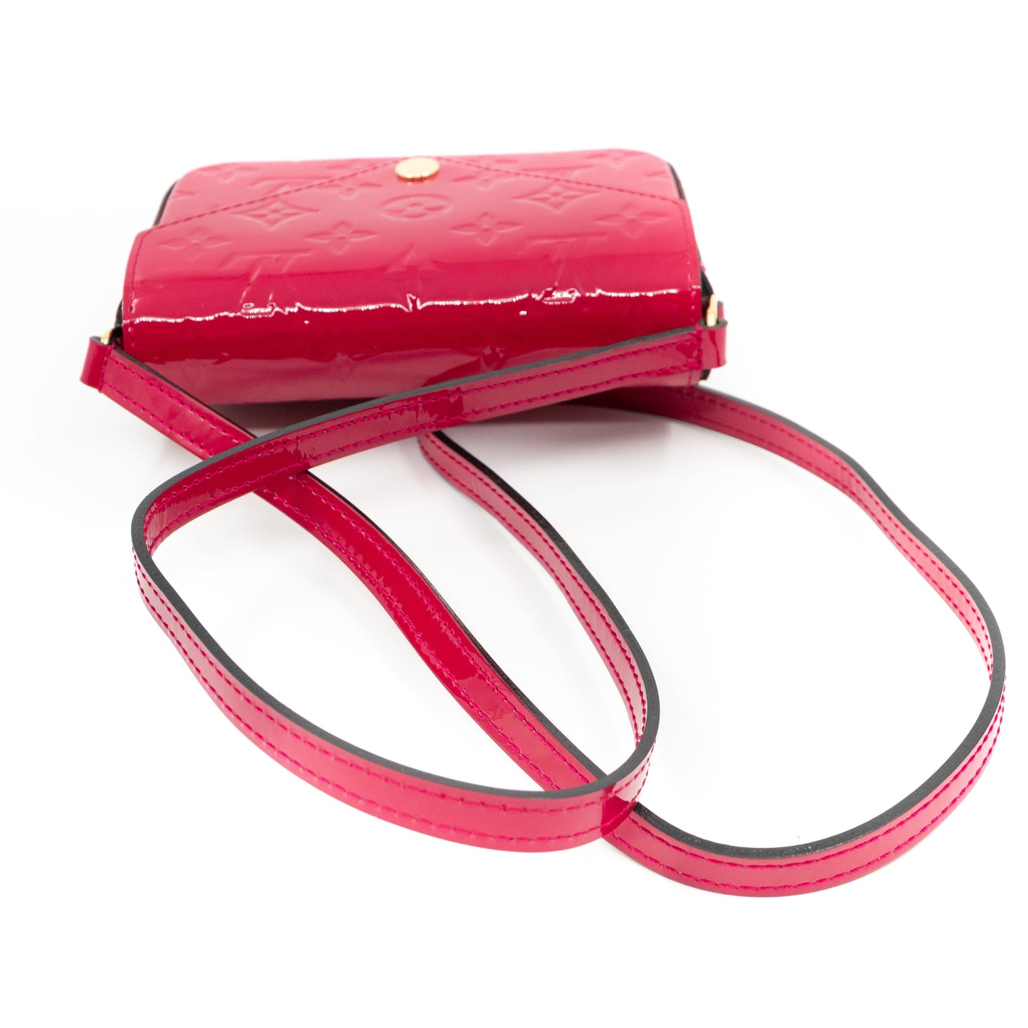 Louis-vuitton Mini Sac Lucie Crossbody Vernis Rose Indien