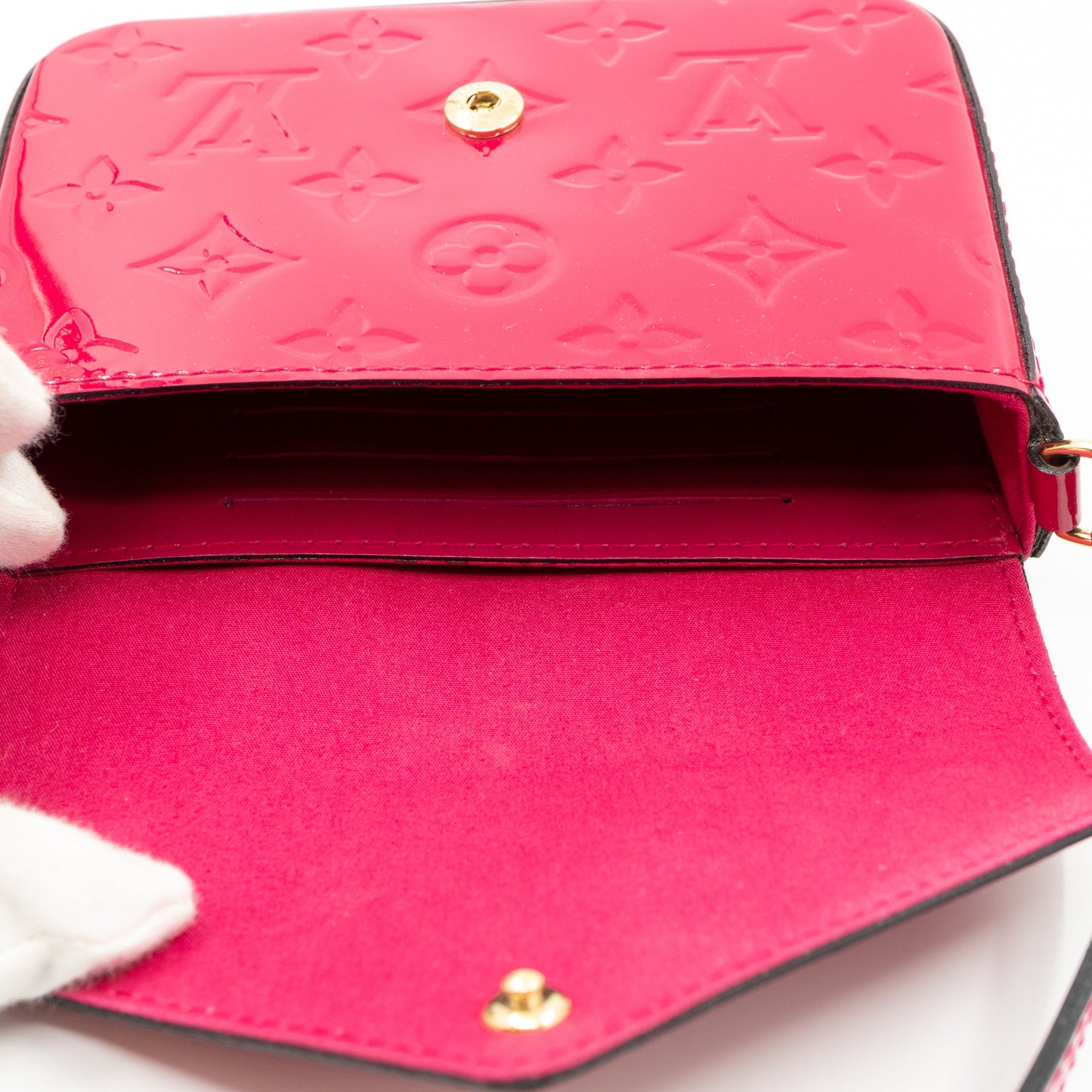 Louis-vuitton Mini Sac Lucie Crossbody Vernis Rose Indien