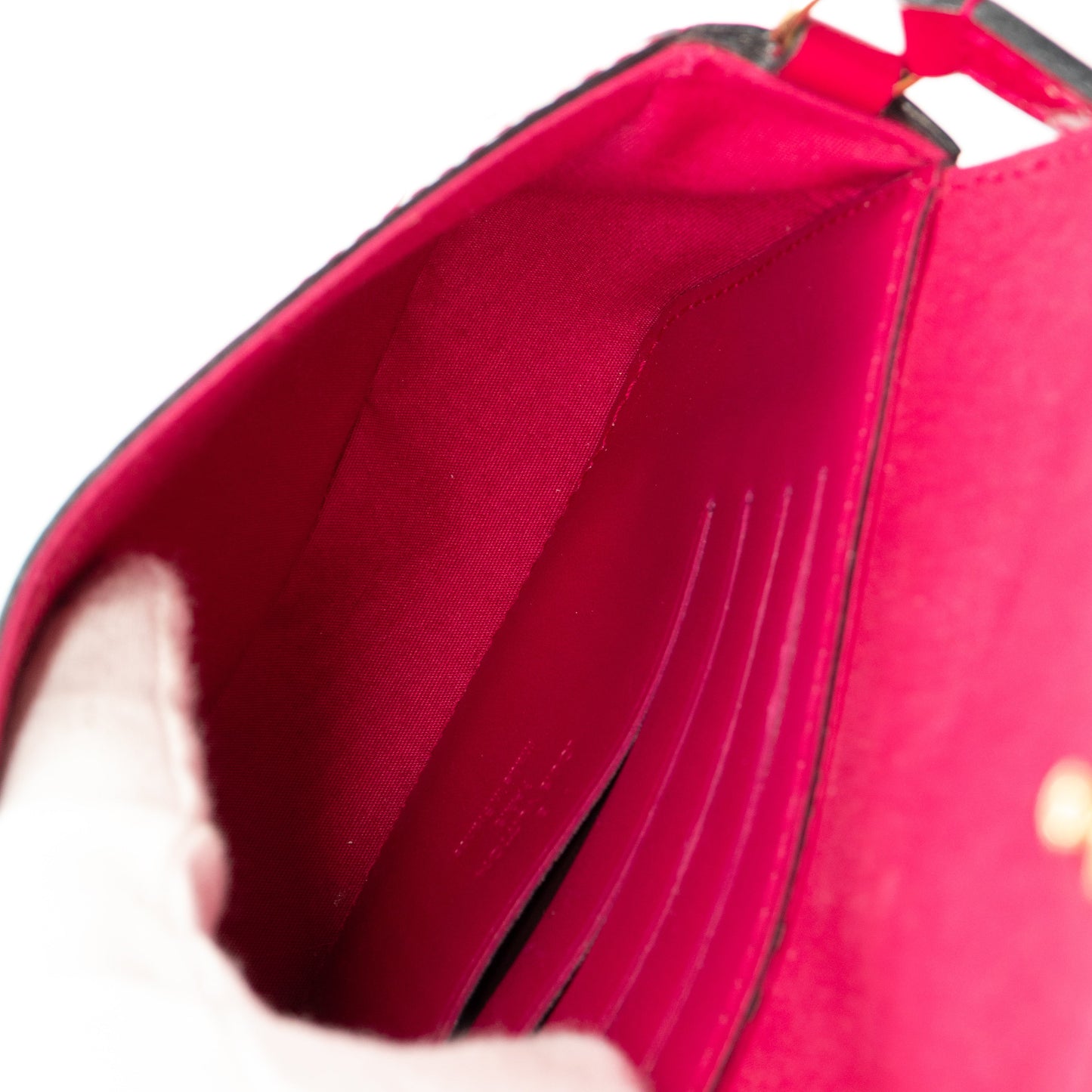 Louis-vuitton Mini Sac Lucie Crossbody Vernis Rose Indien