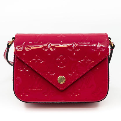 Louis-vuitton Mini Sac Lucie Crossbody Vernis Rose Indien