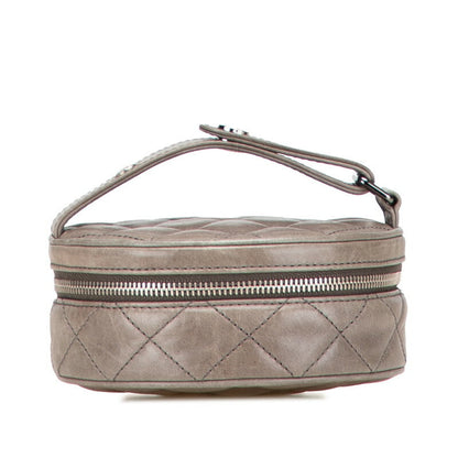 Chanel Coco Mark Matelasse Lambskin Vanity Bag