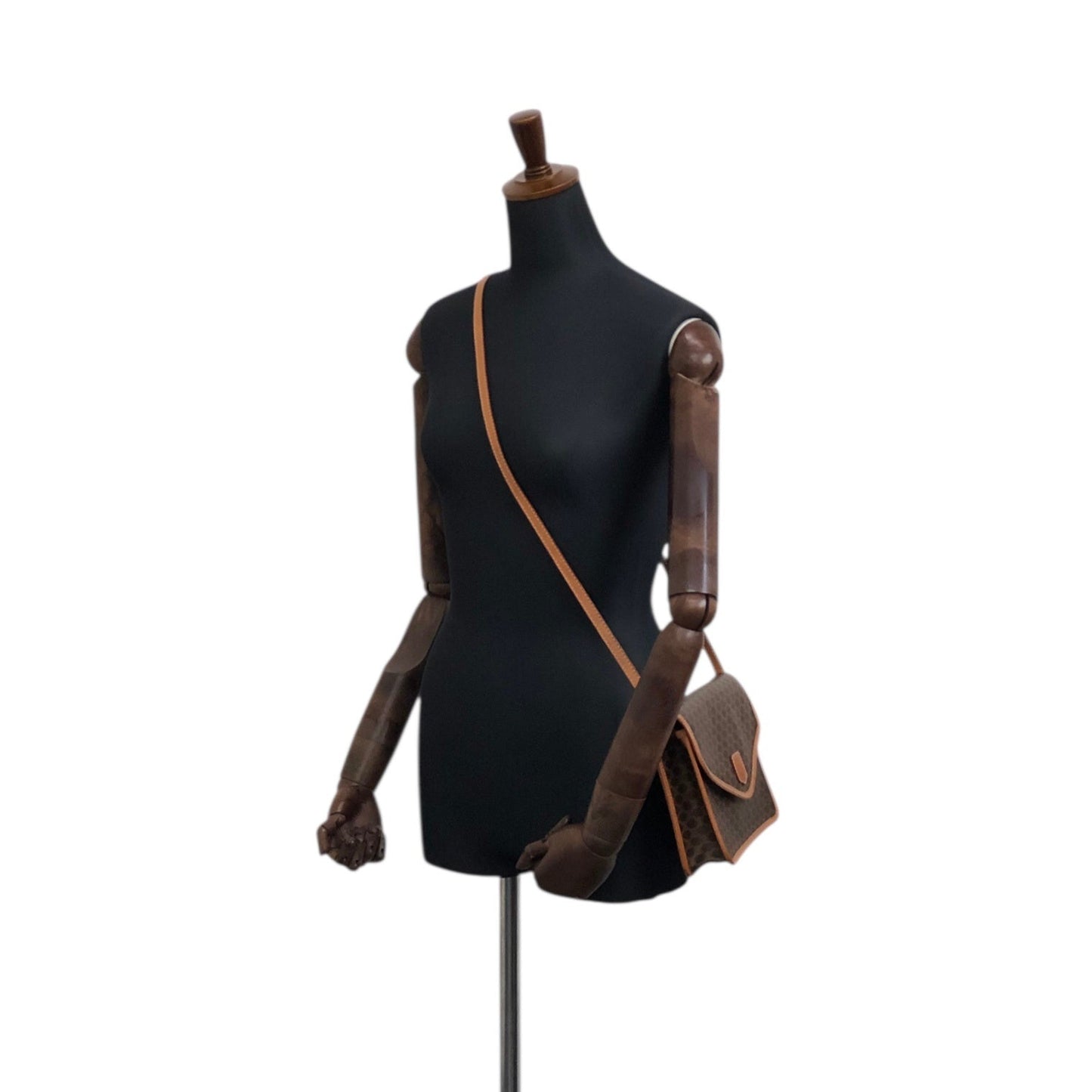 CELINE  Shoulder bag Brown Vintage tfmjuy